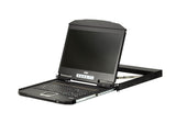ATEN 1U Short Depth USB VGA Single Rail LCD