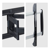 StarTech.com Ultra-Slim Articulating TV Wall Mount for up to 65-inch and 99lb/45kg Flat Screens, VESA 600x400, TAA-Compliant Low-Profile Bracket