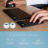 R-Go Tools Numeric keypad R-Go Numpad Break, ergonomic numeric keypad with break software, bluetooth, black