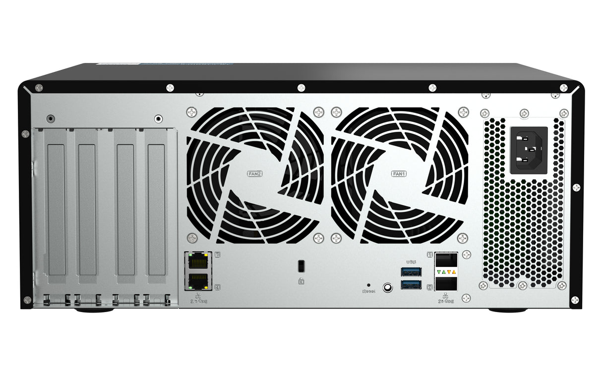 QNAP TS-h1290FX NAS Tower EPYC 7232P 64 GB DDR4 0 TB QuTS hero Black