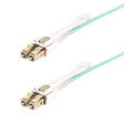 StarTech.com 3m (9.8ft) LC to LC (UPC) OM4 Multimode Fiber Optic Cable w/Push Pull Tabs, 50/125µm, 100G, Bend Insensitive, Low Insertion Loss - LSZH Fiber Jumper Cord