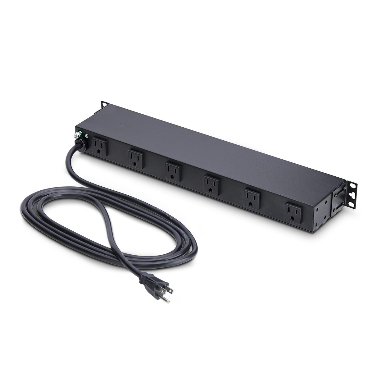 StarTech.com 12-Outlet Rackmount PDU, 1U Server Power Strip with Wide-Spaced Right-Angle Ports, Mounted Power Distribution Unit for 19-Inch Racks and Cabinets