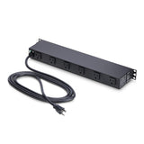 StarTech.com 12-Outlet Rackmount PDU, 1U Server Power Strip with Wide-Spaced Right-Angle Ports, Mounted Power Distribution Unit for 19-Inch Racks and Cabinets