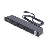 StarTech.com 14-Outlet Rackmount PDU, 1U Server Power Strip with 6x Front and 8x Rear Ports, Mounted Power Distribution Unit for 19-Inch Racks and Cabinets