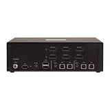 StarTech.com Secure 2-Port Dual-Monitor KVM Switch, DisplayPort, 4K 60Hz, NIAP 4.0 Desktop KVM, CAC, Metal Housing, Made in the USA