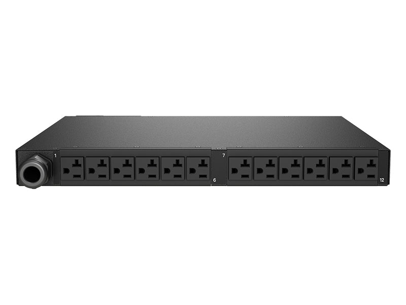 Vertiv Geist MNS5M1R5-12S203-2ST5A0H10-S power distribution unit (PDU) 12 AC outlet(s) 0U Black