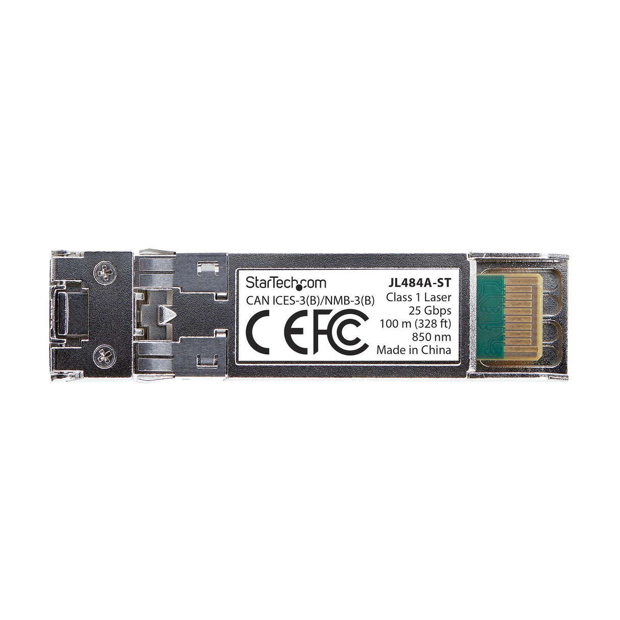StarTech.com HPE JL484A Compatible SFP28 Module, 25GBase-SR, 25Gbps Multimode Fiber (MMF), 100m (328ft), LC Connector, 850nm, MSA 25 Gigabit Optical Transceiver