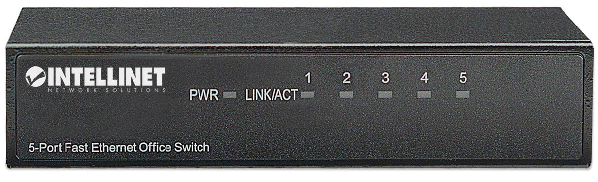 Intellinet 5-Port Fast Ethernet Office Switch, Desktop Size, Metal, IEEE 802.3az (Energy Efficient Ethernet)