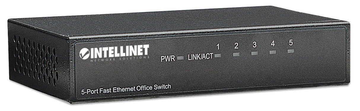 Intellinet 5-Port Fast Ethernet Office Switch, Desktop Size, Metal, IEEE 802.3az (Energy Efficient Ethernet)