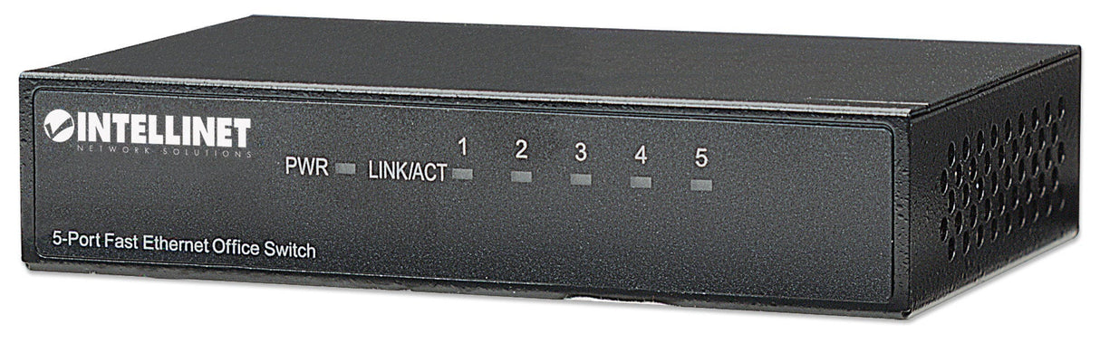 Intellinet 5-Port Fast Ethernet Office Switch, Desktop Size, Metal, IEEE 802.3az (Energy Efficient Ethernet)