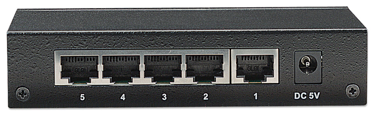Intellinet 5-Port Fast Ethernet Office Switch, Desktop Size, Metal, IEEE 802.3az (Energy Efficient Ethernet)
