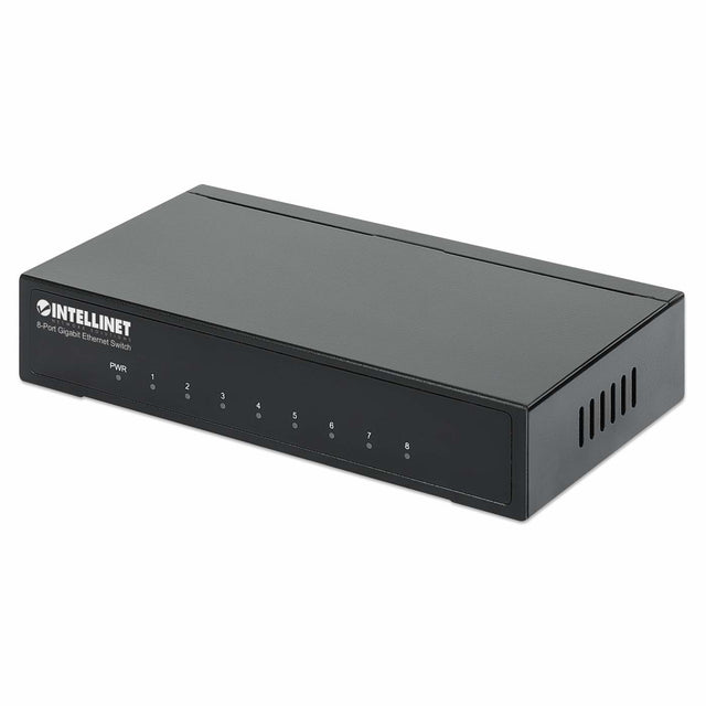 Intellinet 8-Port Gigabit Ethernet Switch, Desktop size, Metal Housing, IEEE 802.3az (Energy Efficient Ethernet)