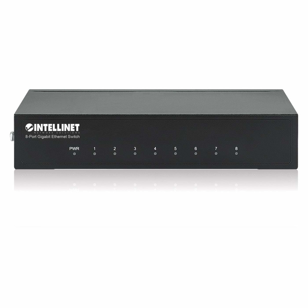 Intellinet 8-Port Gigabit Ethernet Switch, Desktop size, Metal Housing, IEEE 802.3az (Energy Efficient Ethernet)