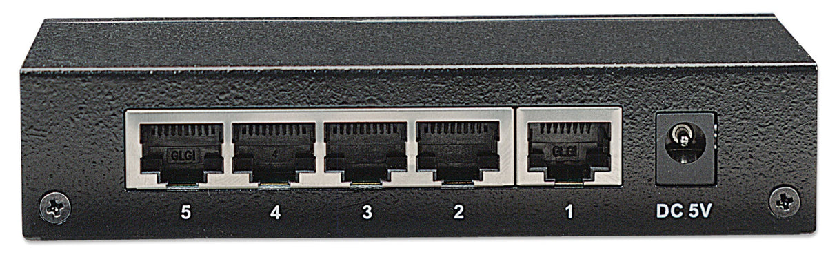 Intellinet 5-Port Gigabit Ethernet Switch, Desktop Size, Metal Housing, IEEE 802.3az (Energy Efficient Ethernet)