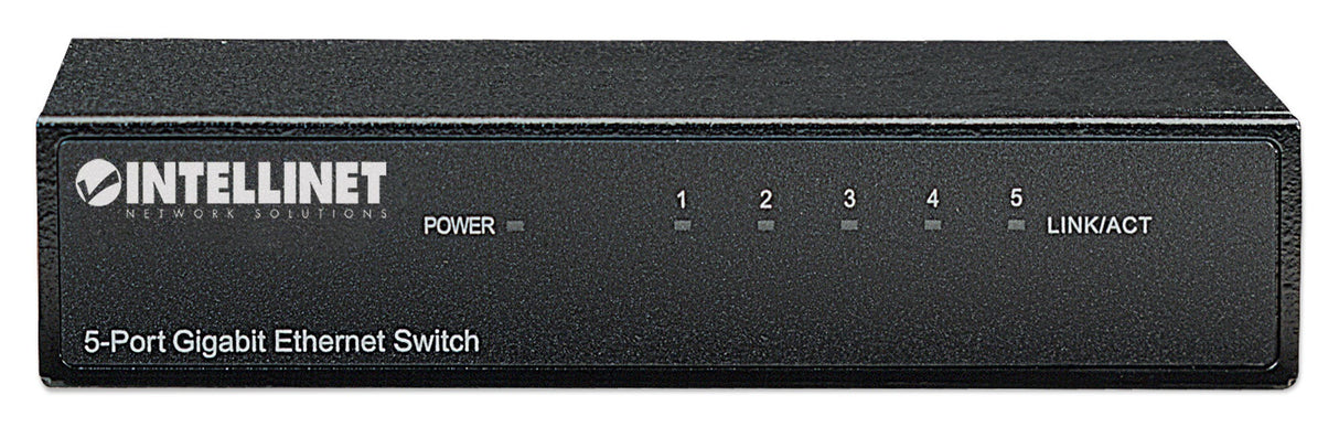 Intellinet 5-Port Gigabit Ethernet Switch, Desktop Size, Metal Housing, IEEE 802.3az (Energy Efficient Ethernet)