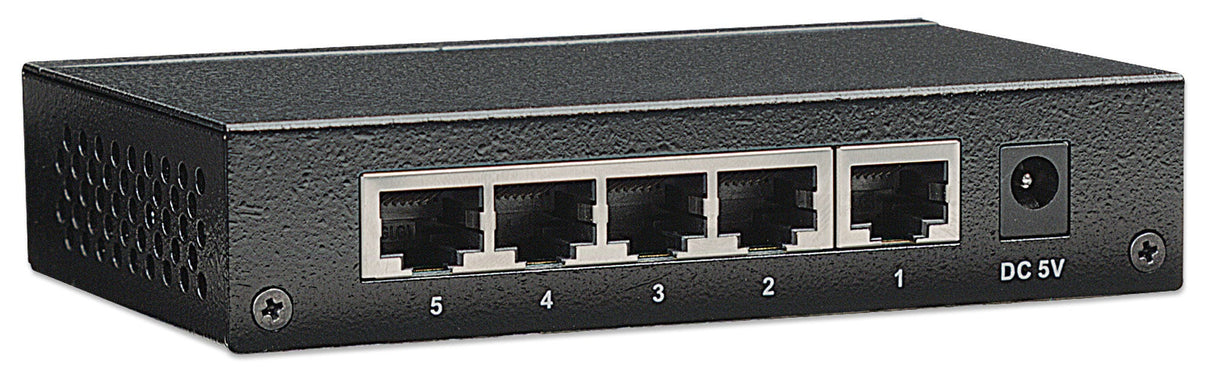 Intellinet 5-Port Gigabit Ethernet Switch, Desktop Size, Metal Housing, IEEE 802.3az (Energy Efficient Ethernet)