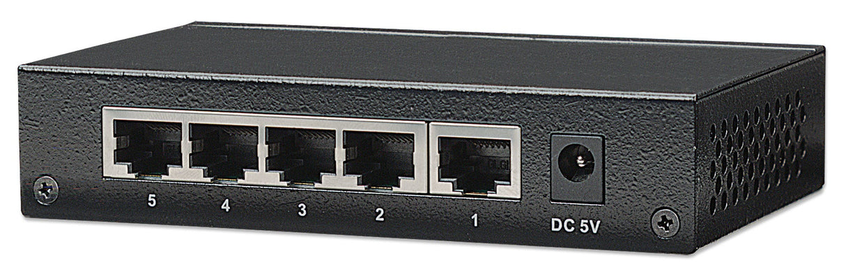 Intellinet 5-Port Gigabit Ethernet Switch, Desktop Size, Metal Housing, IEEE 802.3az (Energy Efficient Ethernet)