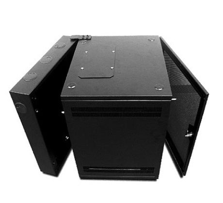 APC NetShelter 13U Wallmount Rack Cabinet Glass Door Double Hinged Server Depth
