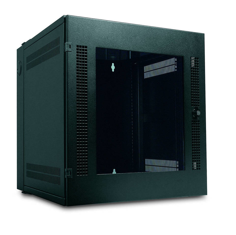 APC NetShelter 13U Wallmount Rack Cabinet Glass Door Double Hinged Server Depth