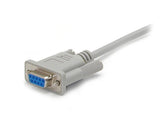 StarTech.com 10 ft Cross Wired DB9 to DB25 Serial Null Modem Cable - F/M