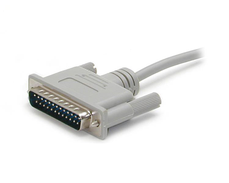 StarTech.com 10 ft Cross Wired DB9 to DB25 Serial Null Modem Cable - F/M