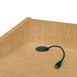 Middle Atlantic L2 Series Flip Up Shelf, 21 Inch Wide , Grained, Dark Cherry Melamine