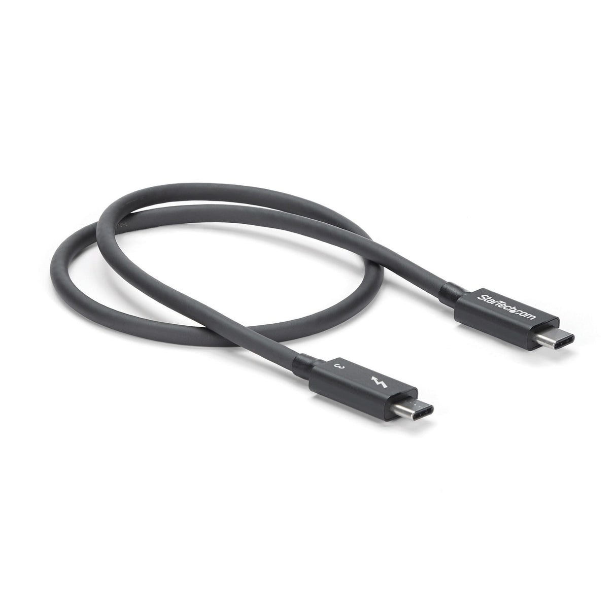 StarTech.com 50cm (1.6ft) Thunderbolt 3 Cable, 40Gbps, 100W PD, 4K/5K, Thunderbolt Certified, Compatible with Thunderbolt 4/USB 3.2/DisplayPort