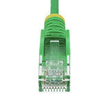 StarTech.com 2ft Green Slim CAT6 Ethernet Cable, Snagless, 100W PoE, UTP, LSZH, 28AWG Pure Bare Copper Wire, Slim RJ45 Network Patch Cord w/Strain Reliefs, Individually Tested