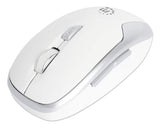 Manhattan USB-A Nano Receiver, Six Buttons with Scroll Wheel, 800/1200/1600 dpi, Wrist-Friendly Contour, White