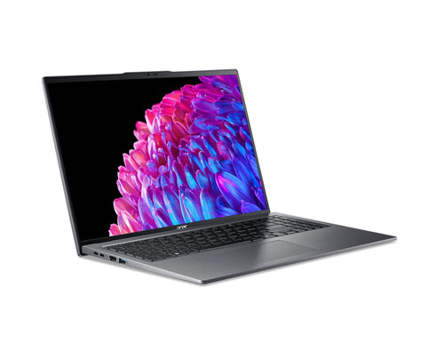Acer Swift SFG16-72T-57PH Intel Core Ultra 5 125H Laptop 39.6 cm (15.6") Touchscreen WUXGA 16 GB LPDDR5x-SDRAM 512 GB SSD Wi-Fi 6E (802.11ax) Windows 11 Home Grey
