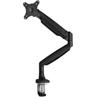 StarTech.com Desk Mount Monitor Arm - Heavy Duty Ergonomic VESA Monitor Arm - Single 32" (19.8lb/9kg) Display - Full Motion, Height Adjustable, Articulating - Aluminum - C-Clamp/Grommet- Black