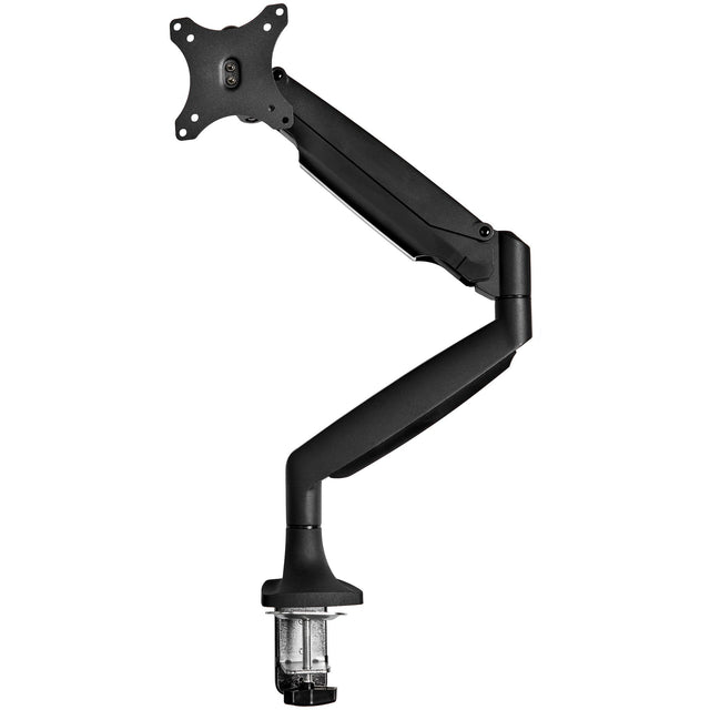 StarTech.com Desk Mount Monitor Arm - Heavy Duty Ergonomic VESA Monitor Arm - Single 32" (19.8lb/9kg) Display - Full Motion, Height Adjustable, Articulating - Aluminum - C-Clamp/Grommet- Black
