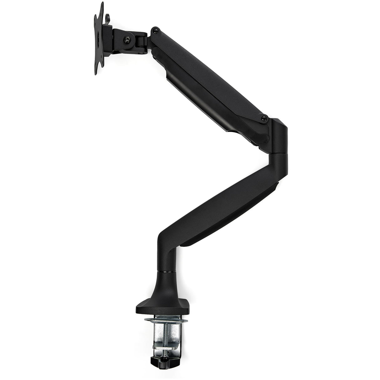StarTech.com Desk Mount Monitor Arm - Heavy Duty Ergonomic VESA Monitor Arm - Single 32" (19.8lb/9kg) Display - Full Motion, Height Adjustable, Articulating - Aluminum - C-Clamp/Grommet- Black