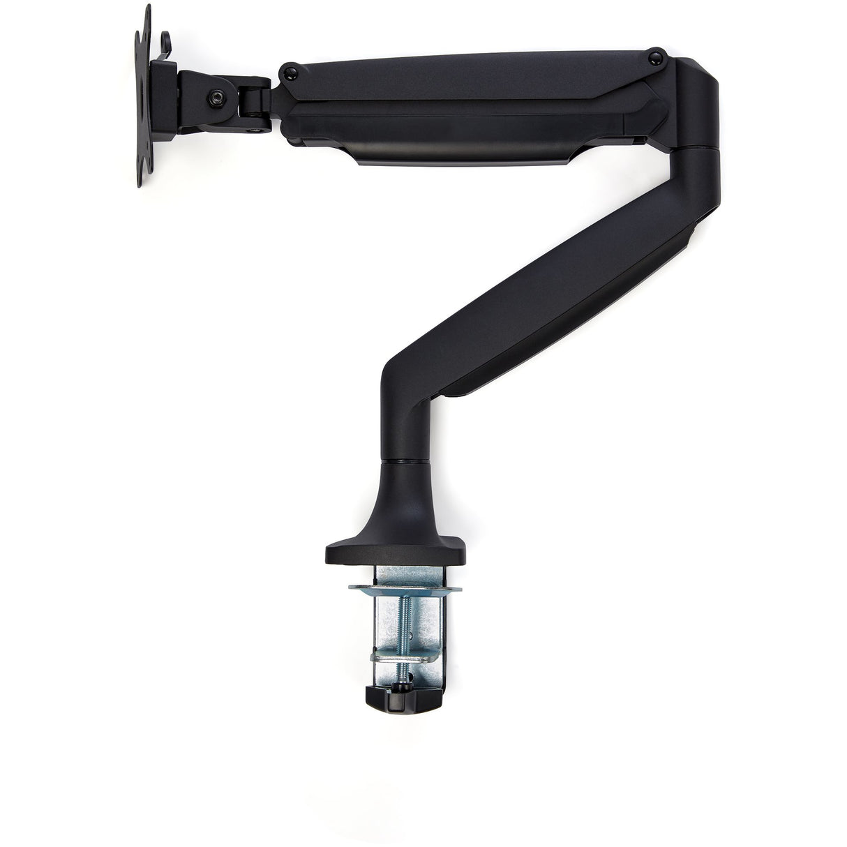 StarTech.com Desk Mount Monitor Arm - Heavy Duty Ergonomic VESA Monitor Arm - Single 32" (19.8lb/9kg) Display - Full Motion, Height Adjustable, Articulating - Aluminum - C-Clamp/Grommet- Black