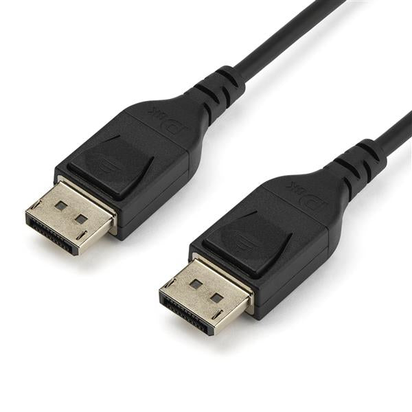 StarTech.com 6ft (2m) VESA Certified DisplayPort 1.4 Cable - 8K 60Hz HBR3 HDR - UHD DisplayPort to DisplayPort Monitor Cord - Ultra HD 4K 120Hz DP 1.4 Slim Video Cable M/M DP Connector