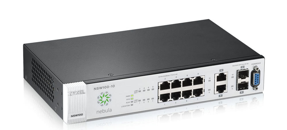 Zyxel NSW100-10 Managed L2 Gigabit Ethernet (10/100/1000) Black