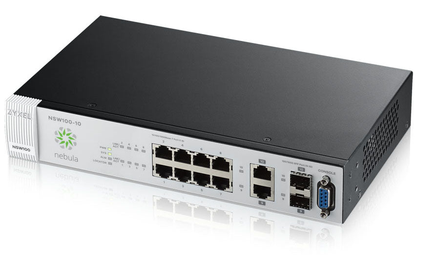 Zyxel NSW100-10 Managed L2 Gigabit Ethernet (10/100/1000) Black