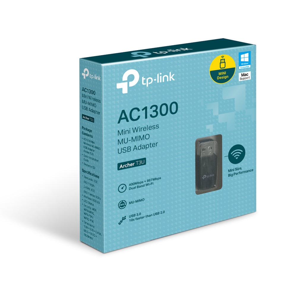 TP-Link AC1300 Mini Wireless MU-MIMO USB WiFi Adapter