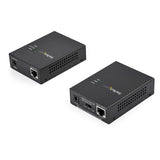 StarTech.com 1 Port Gigabit PoE Injector & Splitter Kit - 60W High Power over Ethernet Injector 100m/12-24V DC Splitter 802.3bt Midspan Single Port Ultra PoE LAN/RJ45 Security/Monitoring