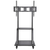 Manhattan Trolley Mount Stand for TV & Monitors, For screens 37" to 100", VESA compatibility: all between 200x200 to 800x600mm - check the dimensions of the four mounting holes on back of screen to ensure it fits, Max 150kg, Black, LFD, Stand...