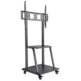 Manhattan Trolley Mount Stand for TV & Monitors, For screens 37" to 100", VESA compatibility: all between 200x200 to 800x600mm - check the dimensions of the four mounting holes on back of screen to ensure it fits, Max 150kg, Black, LFD, Stand...