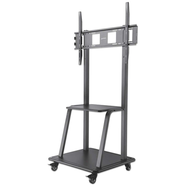 Manhattan Trolley Mount Stand for TV & Monitors, For screens 37" to 100", VESA compatibility: all between 200x200 to 800x600mm - check the dimensions of the four mounting holes on back of screen to ensure it fits, Max 150kg, Black, LFD, Stand...