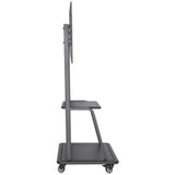 Manhattan Trolley Mount Stand for TV & Monitors, For screens 37" to 100", VESA compatibility: all between 200x200 to 800x600mm - check the dimensions of the four mounting holes on back of screen to ensure it fits, Max 150kg, Black, LFD, Stand...