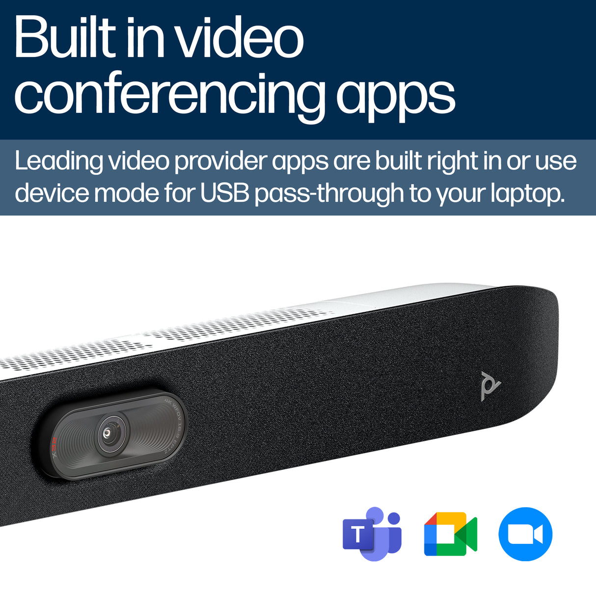 HP Poly Studio X32 All-In-One Video Bar No Radio or No Power Supply TAA