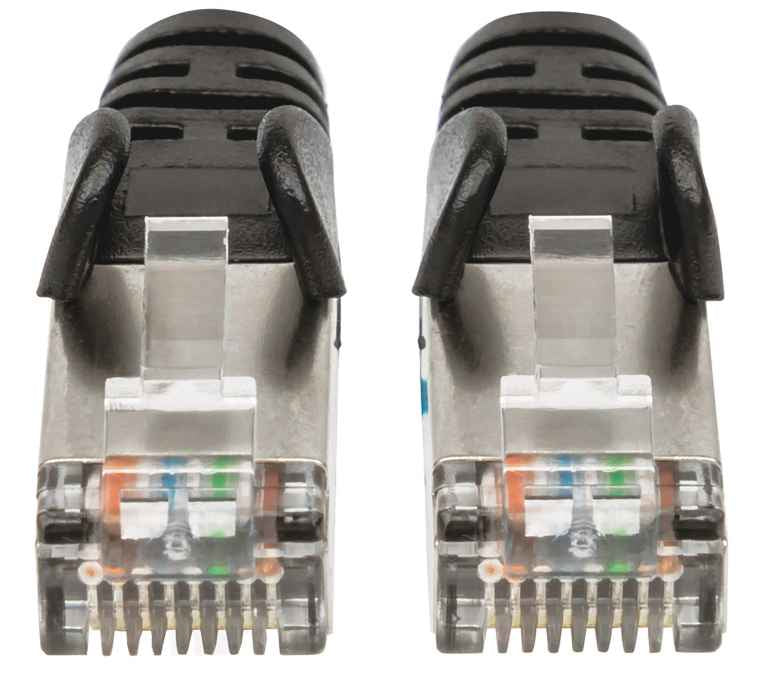Intellinet 313834 networking cable Black 0.3 m Cat6a S/FTP (S-STP)