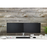 Chief KX Low-Profile Quad Monitor Arms, Column Desk Mount, Silver