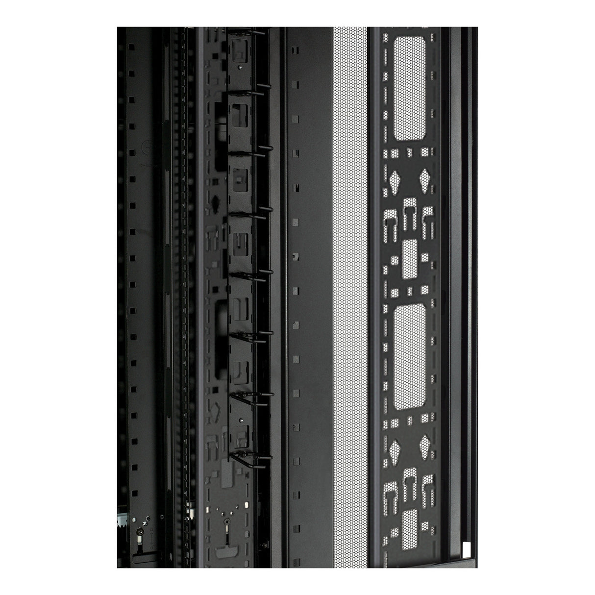 APC NetShelter Cable Management, Vertical Cable Manager, for NetShelter SX 48U, Black, 117 x 2197 x 16 mm
