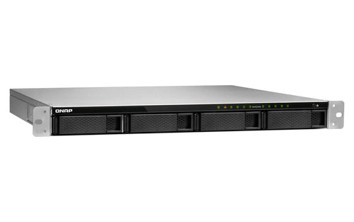 QNAP TS-983XU-RP NAS Rack (1U) Intel® Xeon® E-2124 8 GB DDR4 0 TB QNAP Turbo System Aluminium, Black