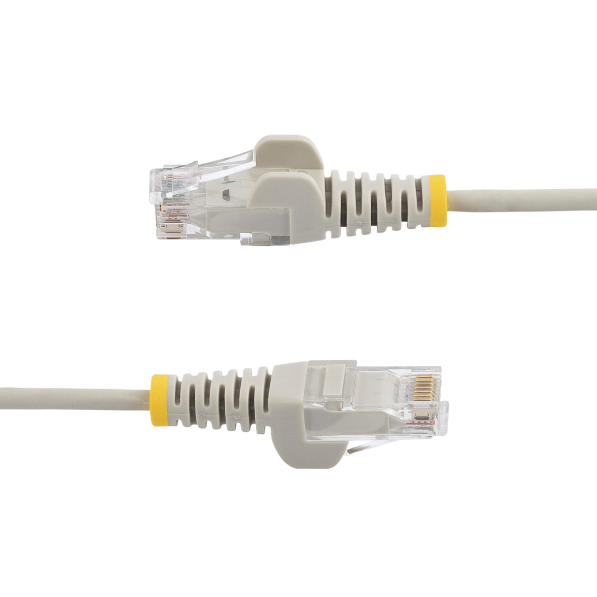 StarTech.com 9in Gray Slim CAT6 Ethernet Cable, Snagless, 100W PoE, UTP, LSZH, 28AWG Pure Bare Copper Wire, Slim RJ45 Network Patch Cord w/Strain Reliefs, Individually Tested
