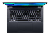 Acer TravelMate TMP414RN-54-56G9 Intel Core Ultra 5 125U Hybrid (2-in-1) 35.6 cm (14") Touchscreen WUXGA 16 GB DDR5-SDRAM 512 GB SSD Wi-Fi 6E (802.11ax) Windows 11 Pro Blue